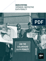 Ending A Broken System: Colorado's Expensive, Ineffective and Unjust Death Penalty