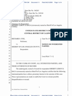 09-04-21 Fine V Sheriff (2:09-cv-01914) DKT #11 April 21, 2009 Notice of Interested Party by Sheriff Baca