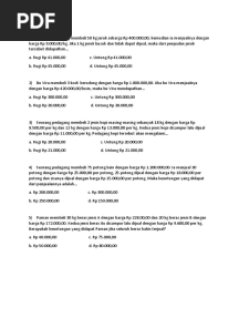 Soal Aritmatika Sosial Kelas 7