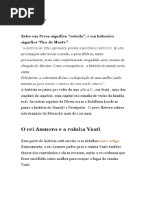 Pregação Sobre Ester