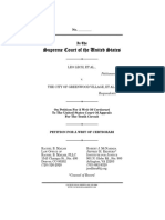 U.S. Supreme Court Petition: Leo Lech, Et Al., v. City of Greenwood Village, Et Al.