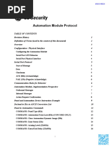 GE Security Automation Module Protocol