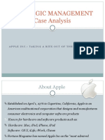 Strategic Management Case Analysis: Apple Inc.: Taking A Bite Out of The Competition