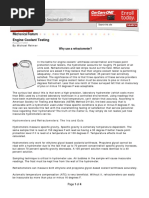 Engine Coolant Testing Article