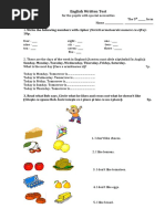 English Written Test-CES