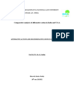 Comparative Analysis of Affirmative Action in India and U.S.A