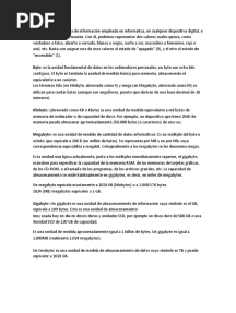 Unidad Mínima de Información Empleada en Informática