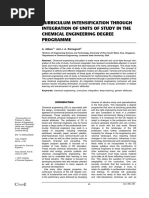 Abbas, Romagnoli - 2007 - Curriculum Intensification Through Integration of Units of Study in The Chemical Engineering Degree Programme