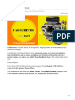 Carburetor Definition PDF