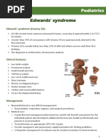 Edwards' Syndrome