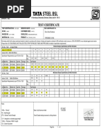 Test Certificate: Ferro Steel Solution