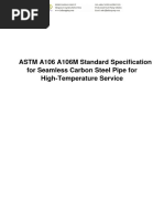 ASTM A106 A106M Standard Specification For Seamless Carbon Steel Pipe For High-Temperature Service