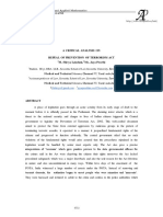 A Critical Analysis On Repeal of Prevention of Terrorism Act M. Shivya Lakshmi, Ms. Jaya Preethi Saveetha Institute of