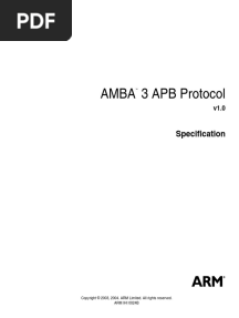 Amba 3 APB Protocol: Specification
