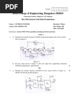 BMS College of Engineering, Bangalore-560019: May 2016 Semester End Main Examinations