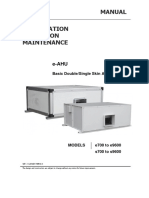 Manual Installation Operation Maintenance: e-AHU