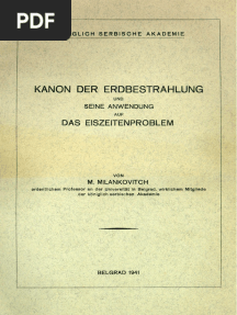 MilutinMilankovicKanonDerErdbestrahlung PDF