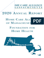 2020 Annual Report of The Home Care Alliance of Massachusetts and The Foundation For Home Health