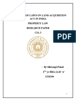 Evolution of Laws On Land Acquisition Act in India Property Law Research Paper Cia 3