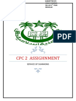 CPC 2 Assighnment: Service of Summons