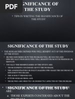 Significance of The Study