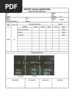 Report Visual Inspection: ASME SECTION IX Edition 2001