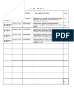 Timesheet Log For Paralegals and Lawyers Sample (Interactive)