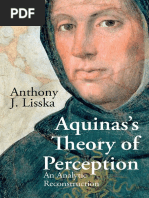 LISSKA, Anthony J. - Aquinas's Theory of Perception. An Analytic Reconstruction