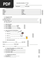 Summative Evaluation 2nd Form