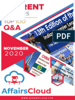 Current Affairs Q&A PDF Top 100 - November 2020 by AffairsCloud