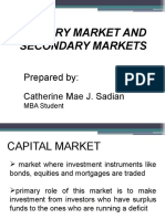 Primary and Secondary Markets