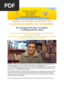 Totengebet Für Verstorbene Beten