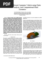 Designing Efficient Commuter Vehicle Using Finite Element Analysis and Computational Fluid Dynamics