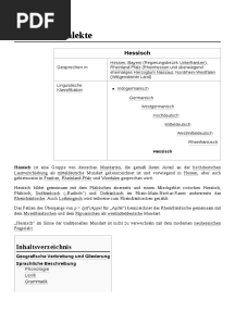 Hessische Dialekte