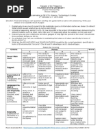 Final Exam in GE STS (Pandemic)