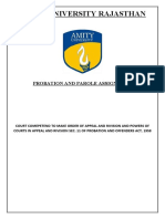 Amity University Rajasthan: Probation and Parole Assignment