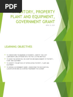 Inventory, Property Plant and Equipment, Government