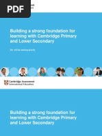 Primary Lower Secondary Webinar SEAP 27jan