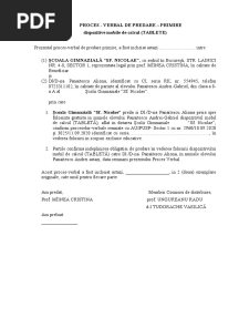 Proces Verbal Predare Tablete SCOLI PARINTI