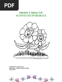 Proiect Didactic Flori de Primavara