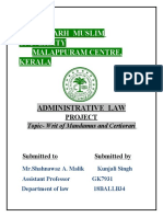 Administrative Law Project