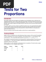 Tests For Two Proportions