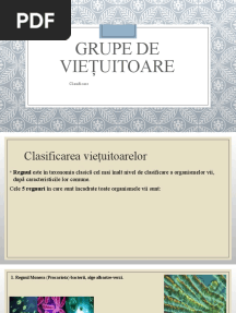 Lectia.1-Grupe de Viețuitoare - Clasificare