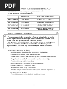 Proiect Tematic "Toamna Harnica"