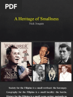 A Heritage of Smallness