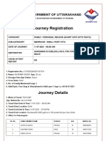 Journey Registration: Government of Uttarakhand