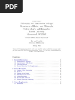 Philosophy 103: Introduction To Logic Department of History and Philosophy College of Arts and Humanities Lander University Greenwood, SC 29649