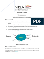 Lecturer One Summary Introduction To Control System