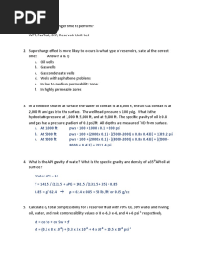 Well Test Analysis Model Answer