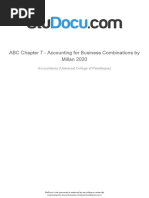 Abc Chapter 7 Accounting For Business Combinations by Millan 2020